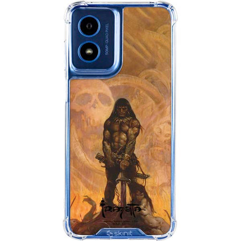 Barbarian by Frazetta Moto G 5G (2024) Clear Case